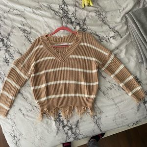 Pink Lily v-neck sweater